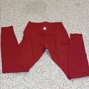 Crimson High-Waist Leggings